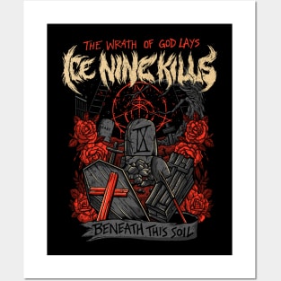 Ice Music Nine Band Kills  –Retro Punk Funny Posters and Art